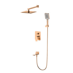 Изображение товара Душевая система Wonzon & Woghand Diamond WW-88939011-BRG, PVD розовое золото брашированное