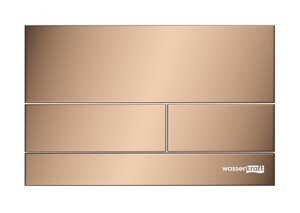 Изображение товара Клавиша смыва WasserKraft RG04, механическая, PVD золото розовое