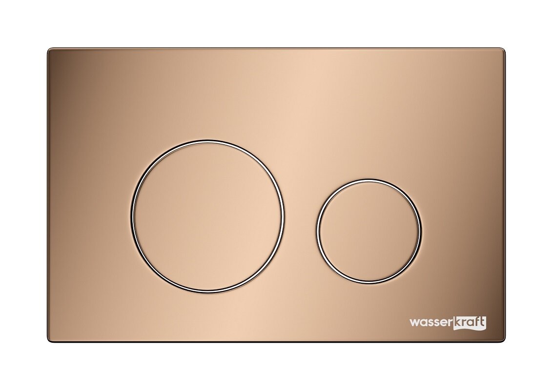 Изображение товара Клавиша смыва WasserKraft RG02, механическая, PVD золото розовое Изображение товара Клавиша смыва WasserKraft RG02, механическая, PVD золото розовое