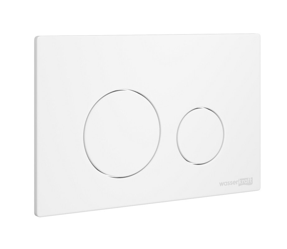 Изображение товара Клавиша смыва WasserKraft WH02, механическая, белый Изображение товара Клавиша смыва WasserKraft WH02, механическая, белый