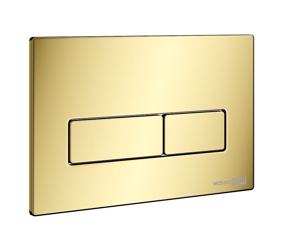 Изображение товара Клавиша смыва WasserKraft PG03 PVD золото (механическая) для унитаза Изображение товара Клавиша смыва WasserKraft PG03 PVD золото (механическая) для унитаза