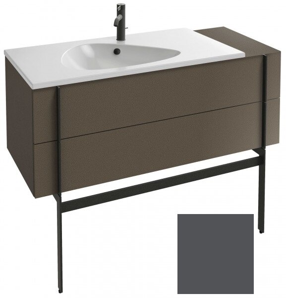 Изображение товара Тумба под раковину Jacob Delafon Nouvelle Vague 120 см серый антрацит глянцевый