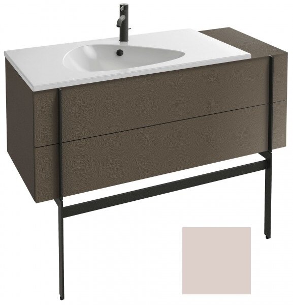 Изображение товара Тумба под раковину выдвижная 120 см Jacob Delafon Nouvelle Vague пыльная роза глянцевый