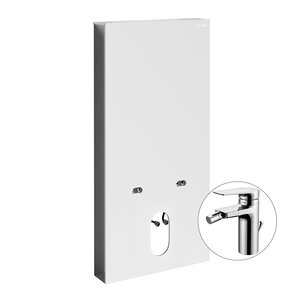 Изображение товара Инсталляция для подвесного биде WasserKraft Naab 86BDT.050.WH.SQ3206, со смесителем, белый