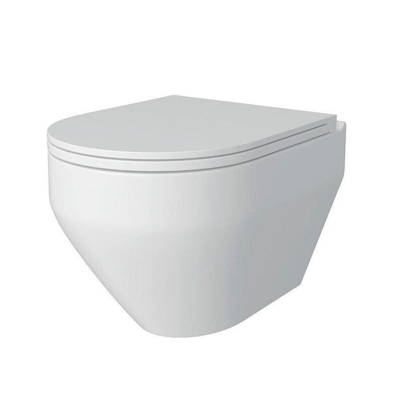 Изображение товара Унитаз Maretti Calabria CA10PBM29-844 подвесной безободковый с микролифтом Изображение товара Унитаз Maretti Calabria CA10PBM29-844 подвесной безободковый с микролифтом