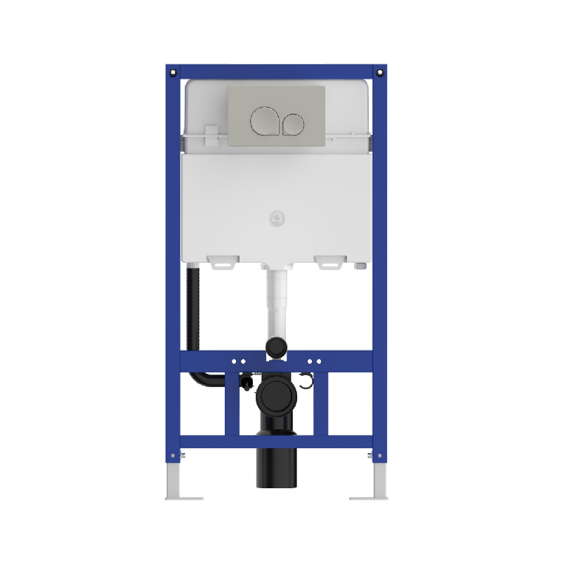 Изображение товара Инсталляция для подвесного унитаза Arrow AHY1051SE, клавиша серая