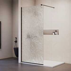 Изображение товара Душевая стенка RGW Walk In WA-55B NEW 33105509-234, 90 см, свободный вход, стекло лёд, профиль черный