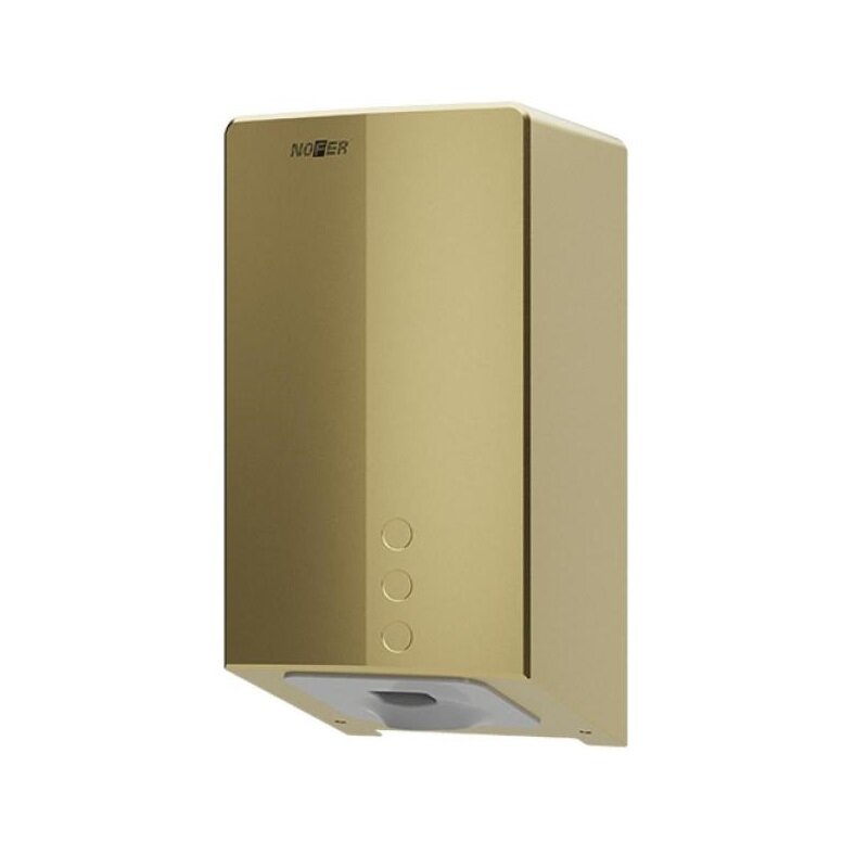 Изображение товара Сушилка для рук Nofer BigFlow Evo 01831.G, 800 W, сенсорная, нержавеющая сталь, цвет золото матовое
