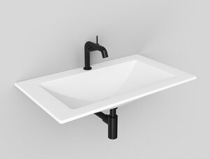 Изображение товара Раковина Radostone Renata RREN10785, 78.5 см, искусственный камень, белый матовый