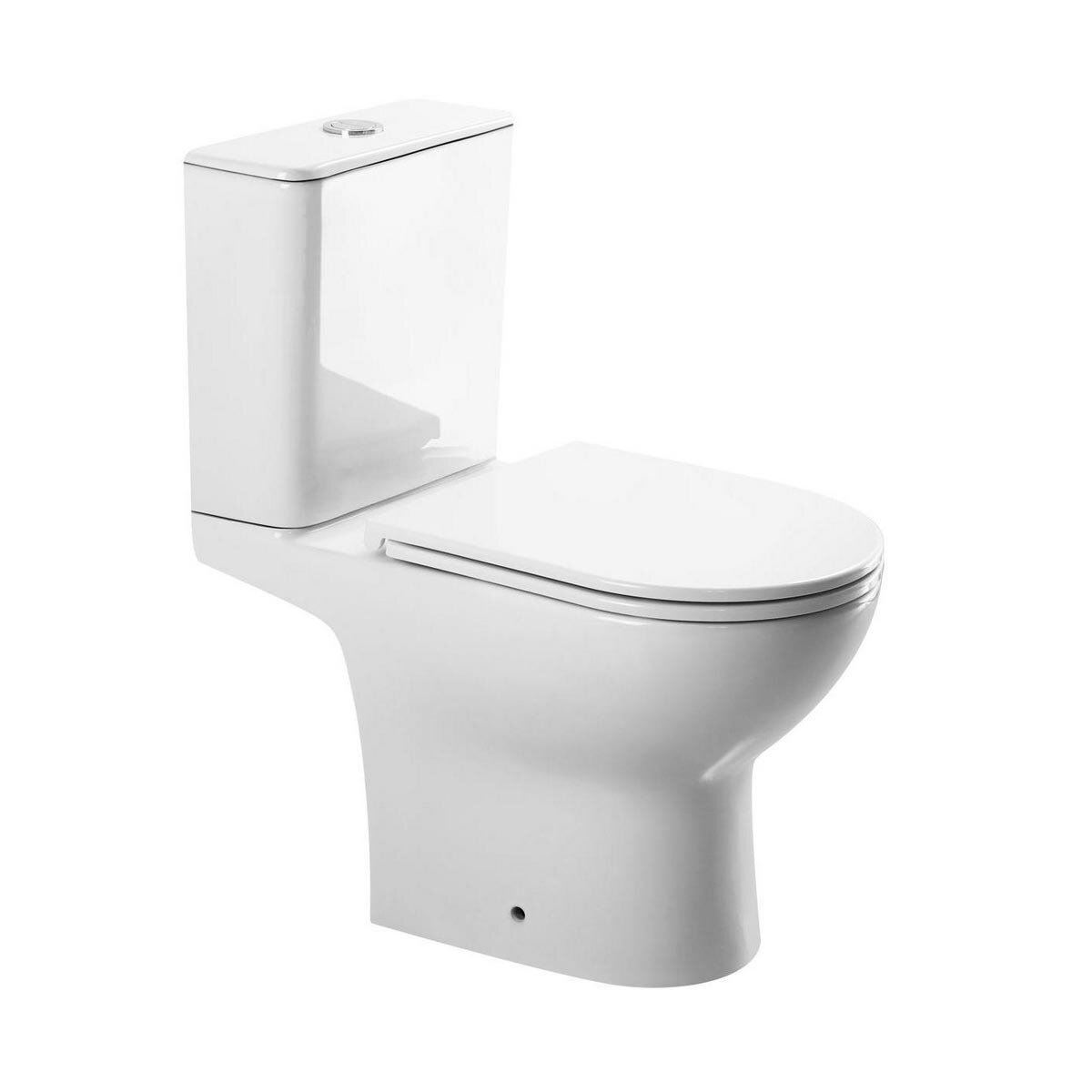 Изображение товара Унитаз-компакт BelBagno Lounge BB2802CP/T-TOR/SC, безободковый, смыв торнадо, сиденье микролифт, цвет белый