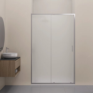 Изображение товара Душевая дверь RGW Classic CL-14S NEW 38091410-211, 100 см, стекло матовое сатинат, профиль сатин