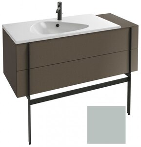 Изображение товара Тумба под раковину Jacob Delafon Nouvelle Vague 120 см, EB3033-S51, 2 ящика, с выступом, цвет - миндальный сатин