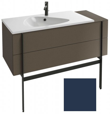 Изображение товара Тумба под раковину Jacob Delafon Nouvelle Vague 120 см, 2 ящика, темно-синий