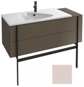 Изображение товара Тумба под раковину Jacob Delafon Nouvelle Vague 120 см, EB3033-S42, 2 ящика, с выступом, цвет - пыльная роза сатин