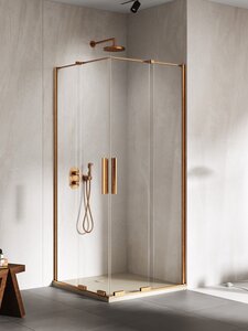 Изображение товара Душевой уголок New Trendy EXK-7742 90x90 см медь брашированная
