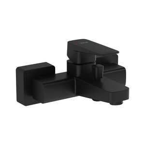Изображение товара Смеситель Vitra Root Square A4273736EXP для ванны и душа, черный матовый (выставочный образец, отсутствует упаковка)
