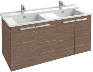 Изображение товара Тумба под раковину Jacob Delafon Struktura 120 см, EB1283-E16, ореховое дерево, 4 двери