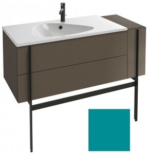 Изображение товара Тумба под раковину Jacob Delafon Nouvelle Vague 120 см, EB3034-S30, 3 ящика, с выступом, цвет - бирюзовый сатин