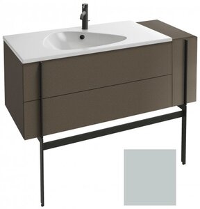 Изображение товара Тумба под раковину Jacob Delafon Nouvelle Vague 120 см, EB3034-M50, 3 ящика, с выступом, цвет - голубой шторм матовый