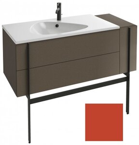 Изображение товара Тумба под раковину Jacob Delafon Nouvelle Vague 120 EB3034-M81, 3 ящика, с выступом, цвет - маковый матовый Изображение товара Тумба под раковину Jacob Delafon Nouvelle Vague 120 EB3034-M81, 3 ящика, с выступом, цвет - маковый матовый