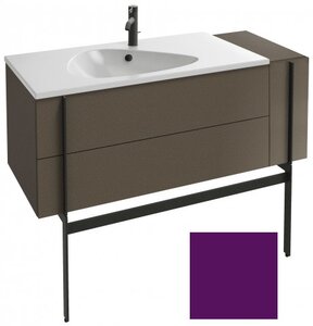 Изображение товара Тумба под раковину Jacob Delafon Nouvelle Vague 120 EB3034-M63, 3 ящика, с выступом, цвет - сливовый матовый Изображение товара Тумба под раковину Jacob Delafon Nouvelle Vague 120 EB3034-M63, 3 ящика, с выступом, цвет - сливовый матовый