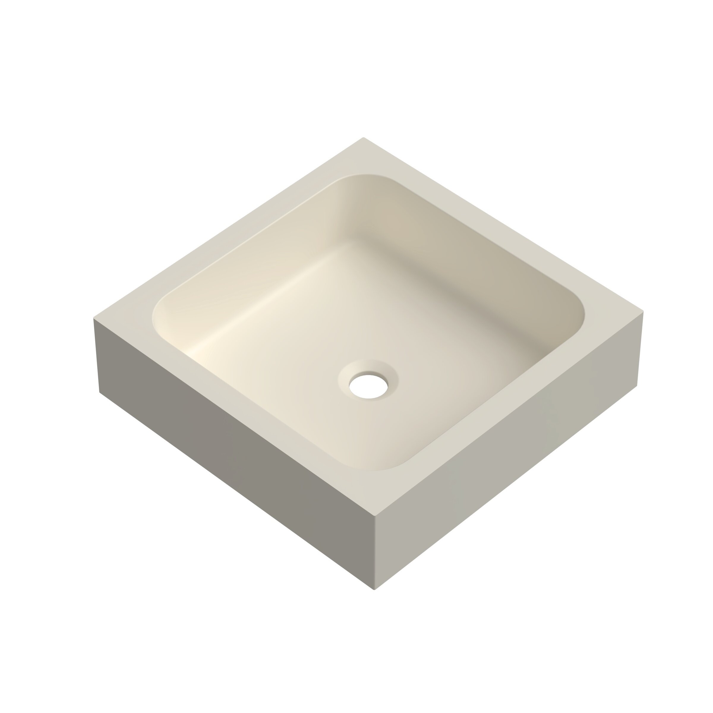 Изображение товара Раковина Radostone Quattro RQTR30000, 45 см, накладная, искусственный камень, бежевый