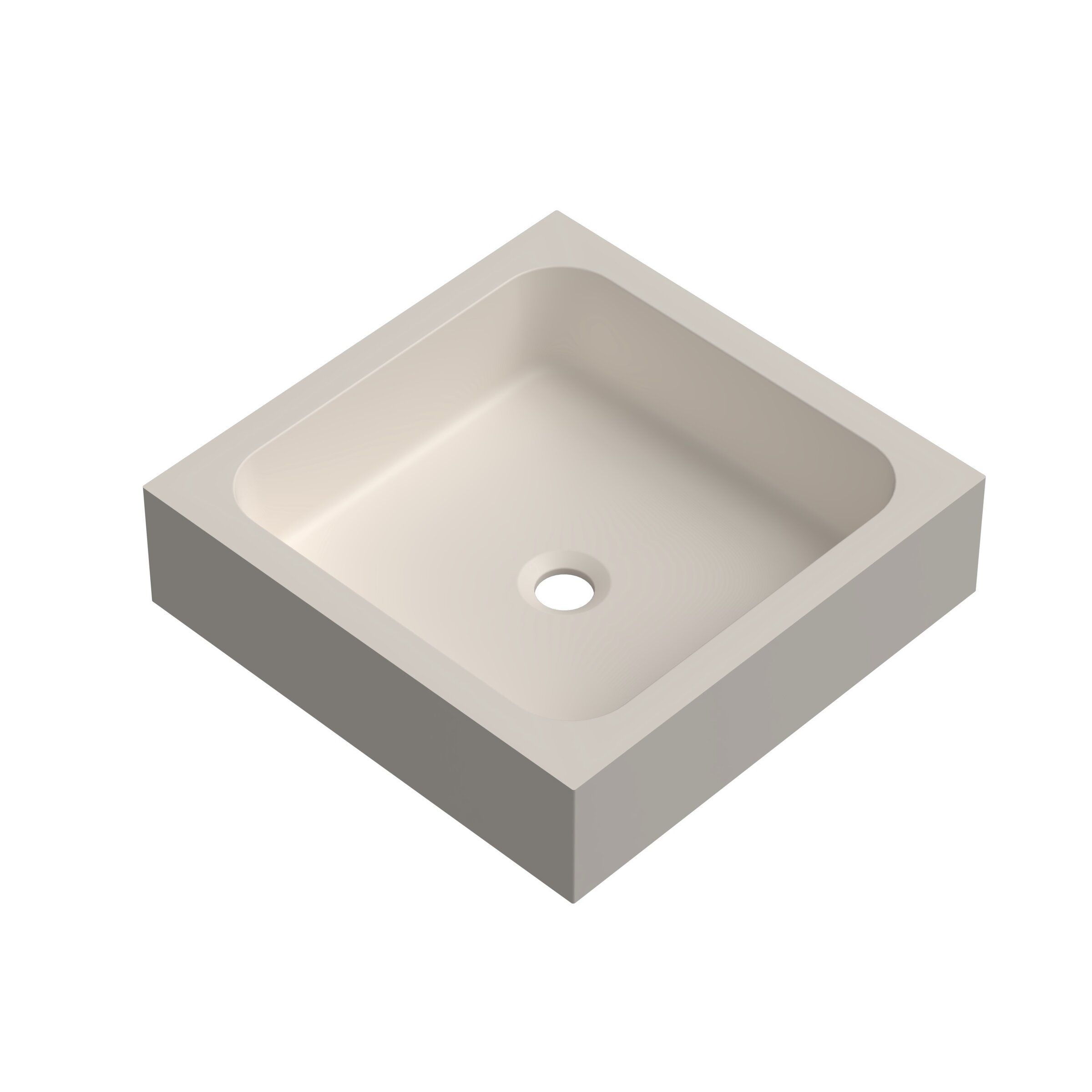 Изображение товара Раковина Radostone Quattro RQTR40000, 45 см, накладная, искусственный камень, крем