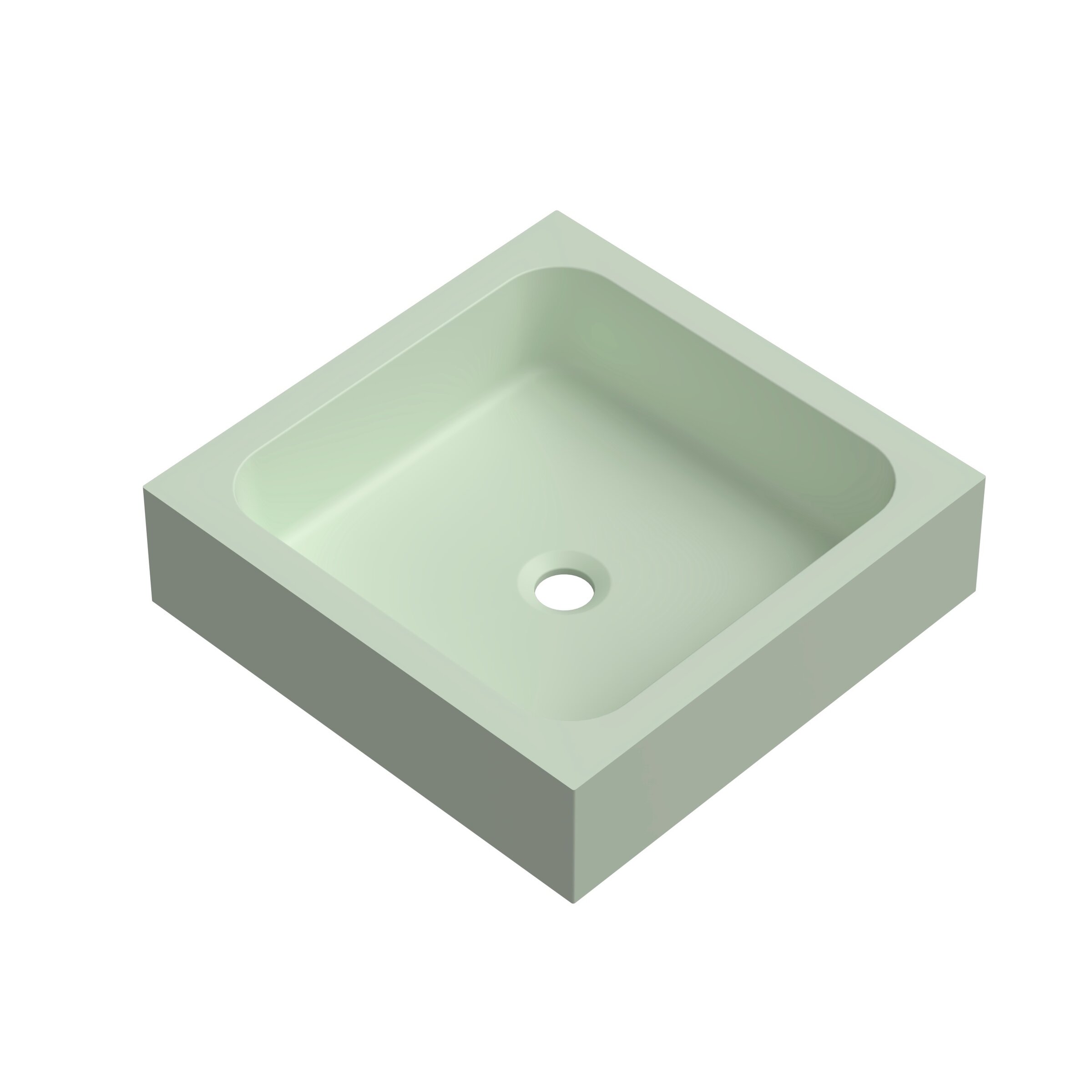 Изображение товара Раковина Radostone Quattro RQTR50000, 45 см, накладная, искусственный камень, олива