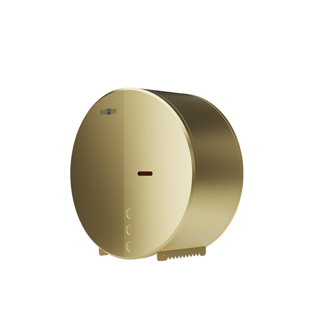 Изображение товара Диспенсер для туалетной бумаги Nofer Industrial Evo 05046.G, золото матовое Изображение товара Диспенсер для туалетной бумаги Nofer Industrial Evo 05046.G, золото матовое