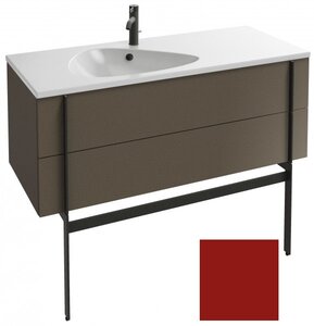 Изображение товара Тумба под раковину Jacob Delafon Nouvelle Vague 120 см, EB3035-G99, цвет - темно-красный глянцевый