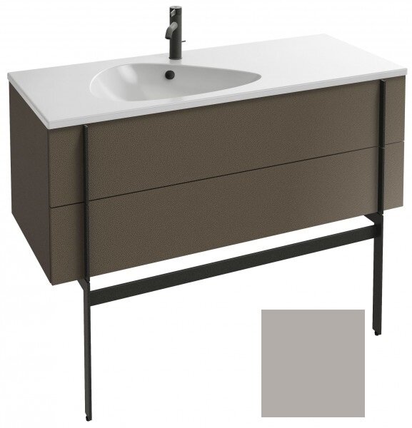 Изображение товара Тумба под раковину Jacob Delafon Nouvelle Vague 120 см серый титан глянцевый