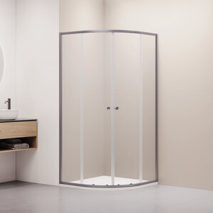 Изображение товара Душевой уголок RGW Classic CL-54Gr NEW, 38095488-110, 80 х 80 см, стекло прозрачное, профиль серый