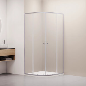 Изображение товара Душевой уголок RGW Classic CL-54S NEW, 38095488-111, 80 х 80 см, стекло прозрачное, профиль сатин