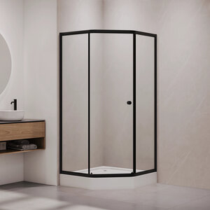 Изображение товара Душевой уголок RGW Classic CL-80B, 81088099-14, 90 х 90 см, стекло прозрачное, профиль черный