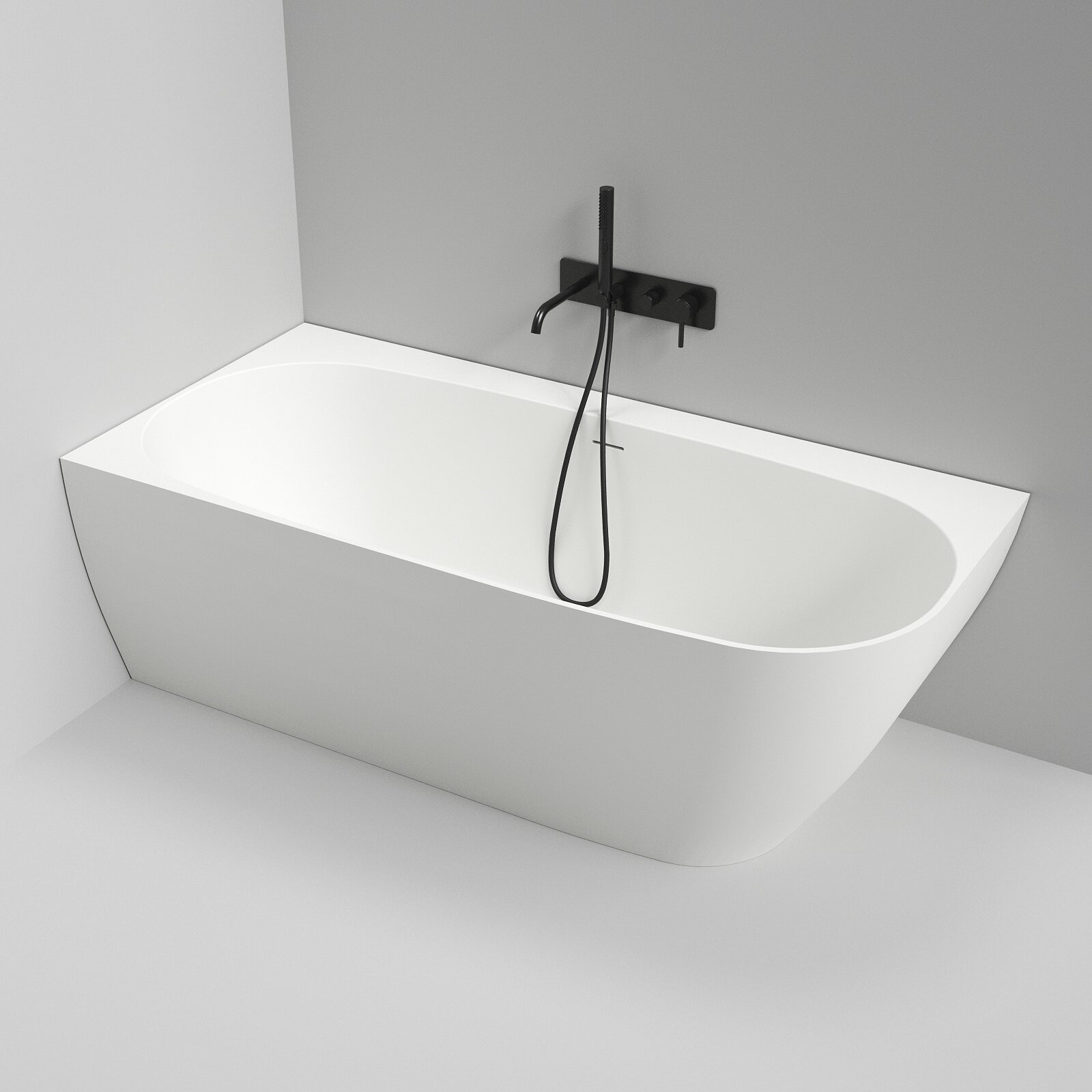 Изображение товара Ванна Radostone Simona CL/CR 170x80.5 см прямоугольная-асимметричная белый матовый