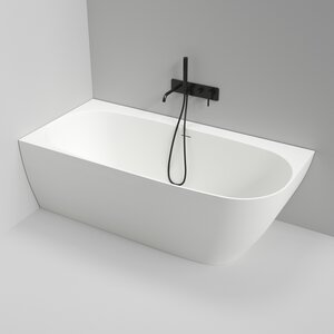 Изображение товара Ванна из искусственного камня Radostone Simona CL/CR VSLA10000170/VSRA10000170, 170 x 80.5 см, с переливом, левая/правая, белый матовый