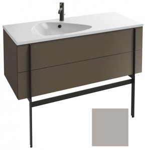 Изображение товара Тумба под раковину Jacob Delafon Nouvelle Vague 120 см, EB3035-S21, 2 ящика, цвет - серый титан сатин