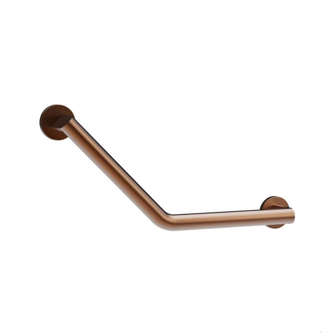 Изображение товара Угловой поручень из нержавеющей стали с PVD покрытием цвета медь Nofer 15261.CU