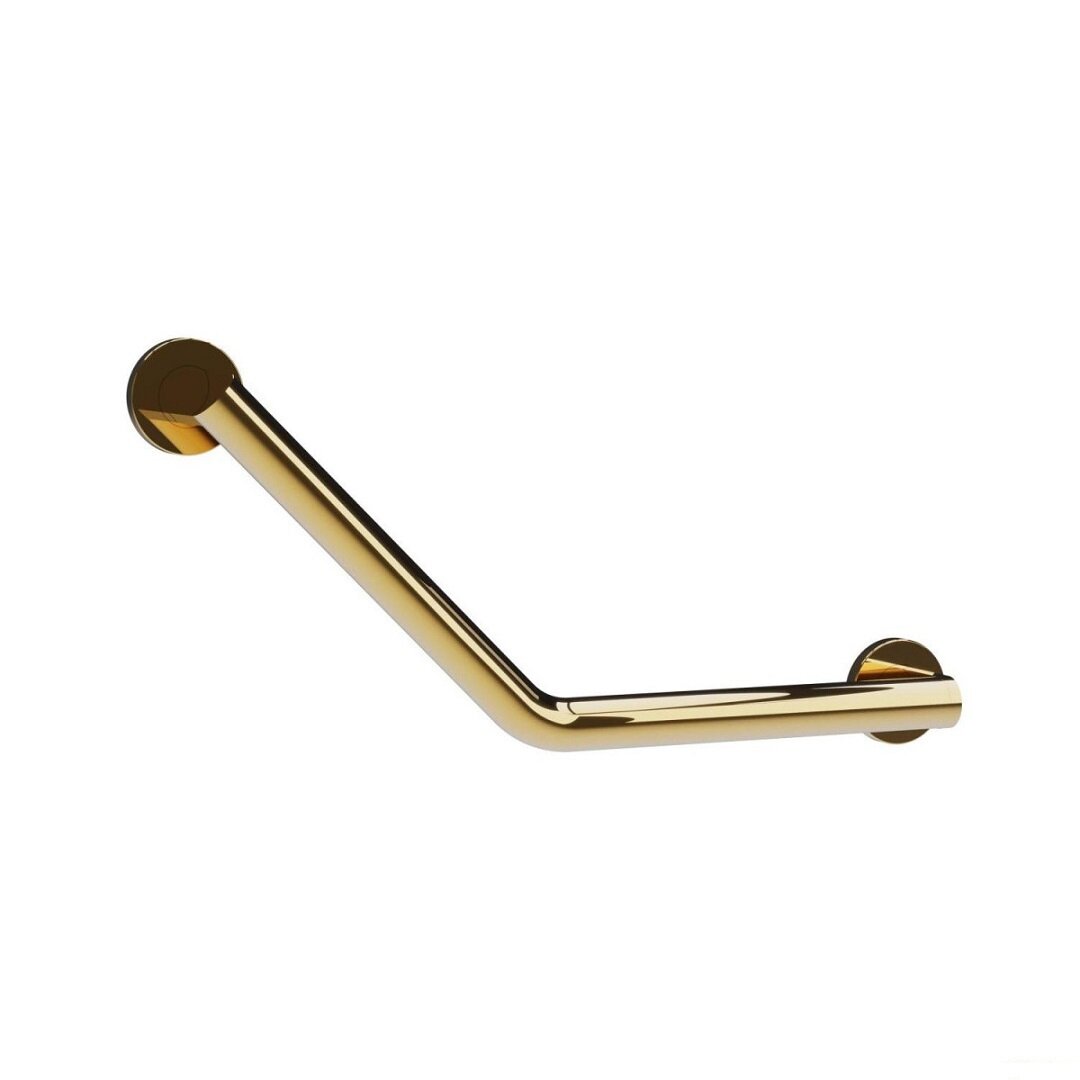 Изображение товара Поручень угловой Nofer 15261.PG, для ванны, нержавеющая сталь, PVD золото