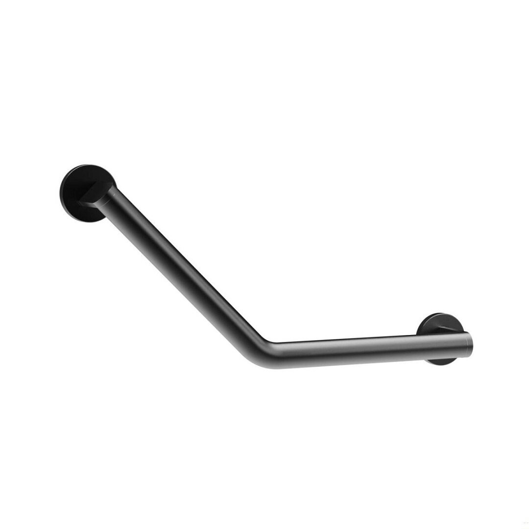 Изображение товара Поручень угловой Nofer 15261.TT, для ванны, нержавеющая сталь, PVD графит