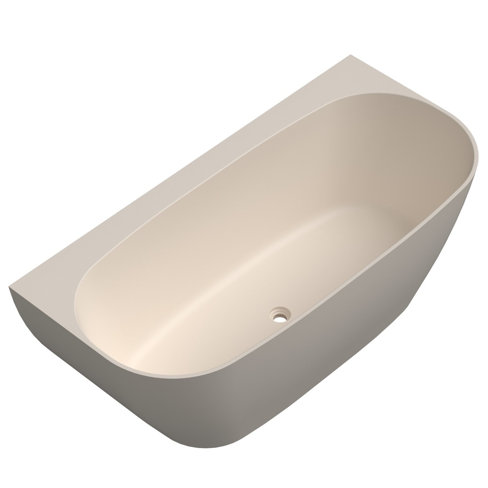 Изображение товара Ванна из искусственного камня Radostone Simona VSMB40000170, 170 x 80.5 см, без перелива, крем 