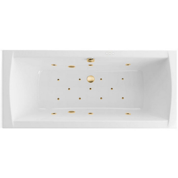 Изображение товара Ванна гидромассажная Excellent WAEX.AQU18S.RELAX.GL 180x80 см с хромотерапией