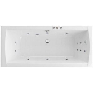 Изображение товара Ванна гидромассажная Excellent Aquaria Lux Slim Smart WAEX.AQU18S.SMART.CR, 180 x 80 см, белая, форсунки хром