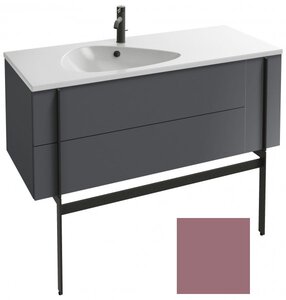 Изображение товара Тумба под раковину Jacob Delafon Nouvelle Vague 120 EB3036-G1B, 3 ящика, цвет - нежно-розовый глянцевый