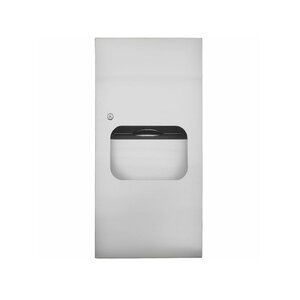 Изображение товара Диспенсер для листовых полотенец и контейнером для мусора на 6 литров 12047.P.S, нержавеющая сталь Изображение товара Диспенсер для листовых полотенец и контейнером для мусора на 6 литров 12047.P.S, нержавеющая сталь