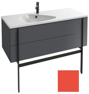 Изображение товара Тумба под раковину Jacob Delafon Nouvelle Vague 120 см, EB3036-S44, цвет - алый сатин Изображение товара Тумба под раковину Jacob Delafon Nouvelle Vague 120 см, EB3036-S44, цвет - алый сатин