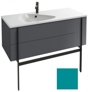 Изображение товара Тумба под раковину Jacob Delafon Nouvelle Vague 120 см, EB3036-M57, 3 ящика, цвет - бирюзовый матовый