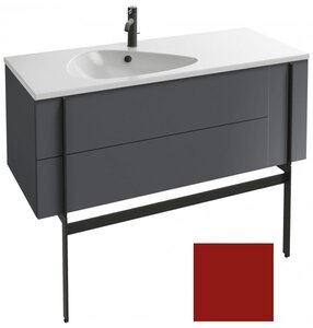 Изображение товара Тумба под раковину Jacob Delafon Nouvelle Vague 120 см, EB3036-M69, 3 ящика, цвет - темно-красный матовый