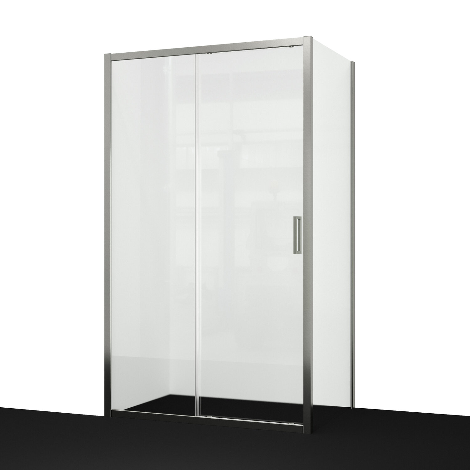 Изображение товара Душевой уголок WasserKRAFT Tauber 64S06 120x80 см с никелированным профилем