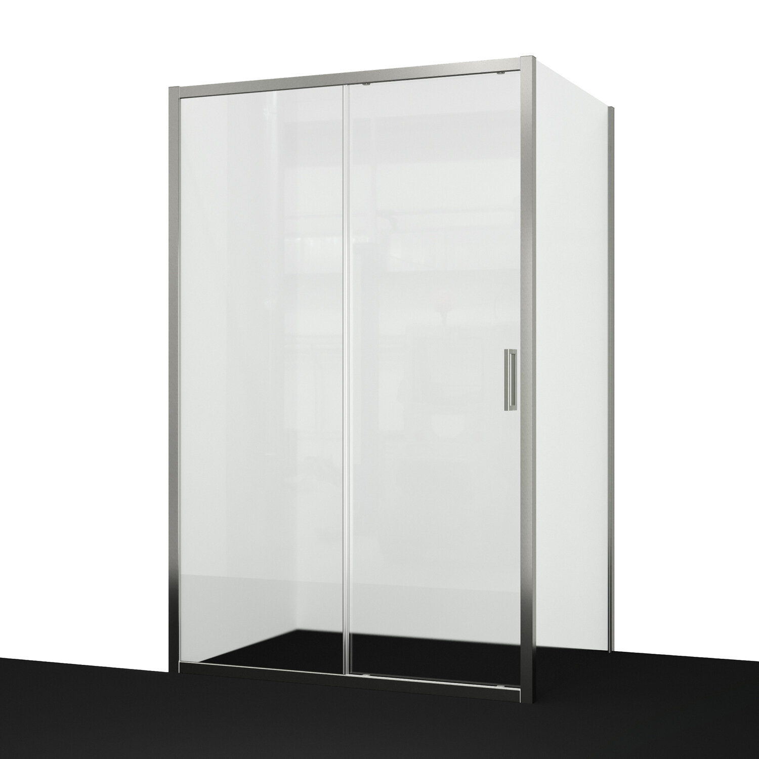 Изображение товара Душевой уголок WasserKRAFT Tauber 64S16 110x100 см, никель, прозрачное стекло